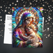 Maagd Maria en Baby Jezus | Kerst van de godsdiens Briefkaart