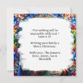 Maagd Maria en Baby Jezus | Kerst van de godsdiens Kaart (Achterkant)