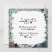 Maagd Maria en Baby Jezus | religieus mozaïek Kaart (Achterkant)