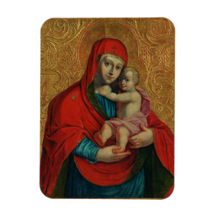 Maagd Maria en het kind Jezus door Jan Rombauer Magneet