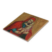 Maagd Maria en het kind Jezus door Jan Rombauer Tegeltje (Zijkant)