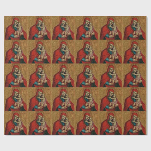 Maagd Maria en het kind Jezus van Jan Rombauer Cadeaupapier (Vlak)