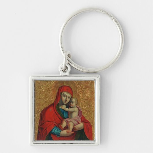 Maagd Maria en het kind Jezus van Jan Rombauer Sleutelhanger (Voorkant)