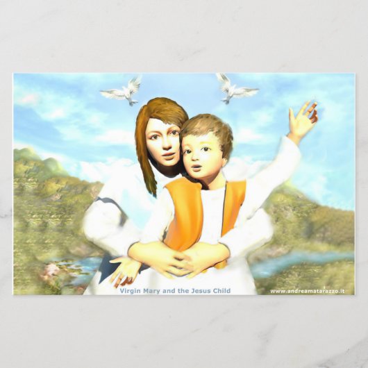 Maagd Maria en het Kindje Jezus Flyer (Voorkant)