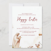 Maagd Maria en Isus jaarlijks gelukkig Pasen Kaart (Voorkant)