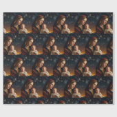 Maagd Maria en Jezus Christus Geboorte Cadeaupapier (Vlak)