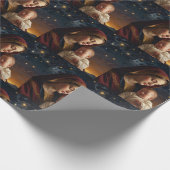 Maagd Maria en Jezus Christus Geboorte Cadeaupapier (Hoek)