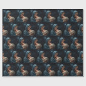 Maagd Maria en Jezus Christus Kerstmis Geboorte Cadeaupapier (Vlak)