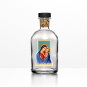 maagd Maria en Jezus Heilig Water contour Sticker