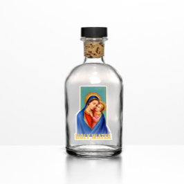  maagd Maria en Jezus Heilig Water contour Sticker