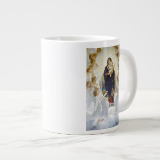 Maagd Maria en Jezus met engelen Grote Koffiekop