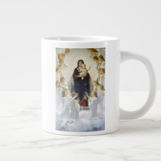 Maagd Maria en Jezus met engelen Grote Koffiekop (Rechts)