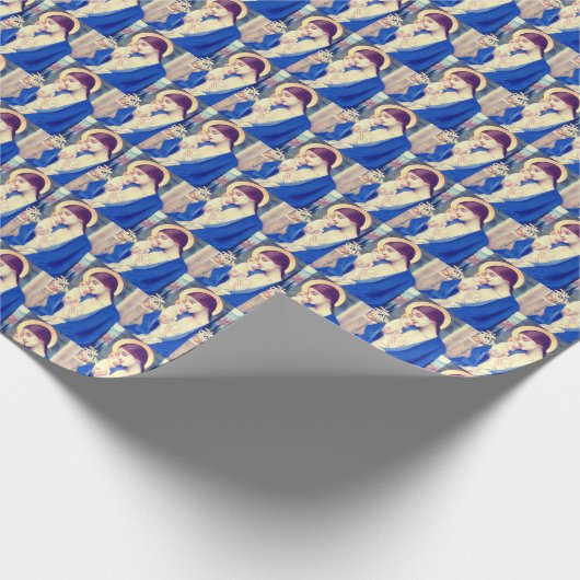 Maagd Maria en Kind door Marianne Stokes Cadeaupapier (Hoek)