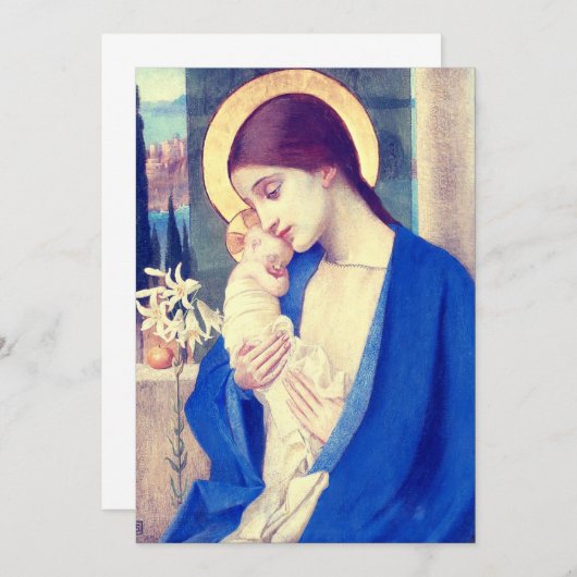 Maagd Maria en Kind door Marianne Stokes Kaart (Voorkant / Achterkant)