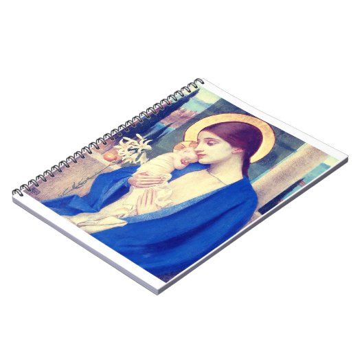 Maagd Maria en Kind door Marianne Stokes Notitieboek (Linkerzijde)