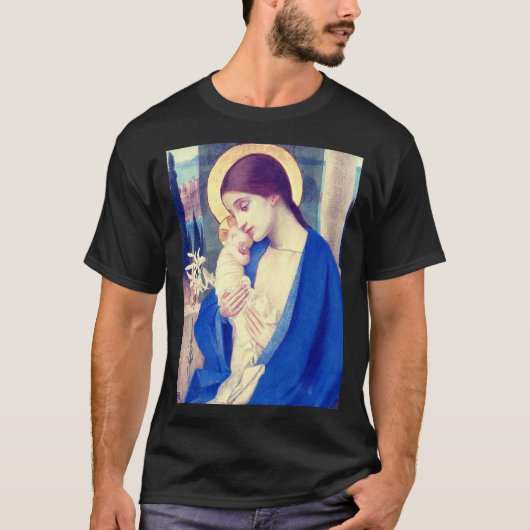 Maagd Maria en Kind door Marianne Stokes T-shirt (Voorkant)