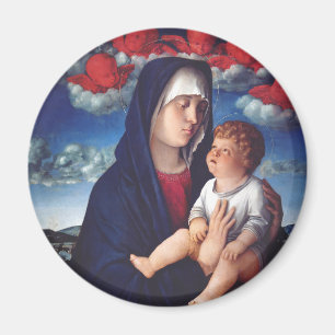 Maagd Maria en Kind Klassieke Religieuze Kunst Magneet