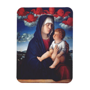 Maagd Maria en Kind Klassieke Religieuze Kunst Magneet