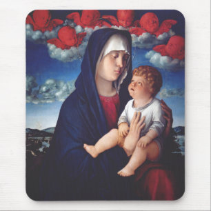 Maagd Maria en Kind Klassieke Religieuze Kunst Muismat