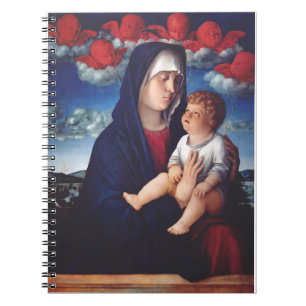 Maagd Maria en Kind Klassieke Religieuze Kunst Notitieboek