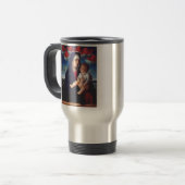 Maagd Maria en Kind Klassieke Religieuze Kunst Reisbeker (Voorkant links)