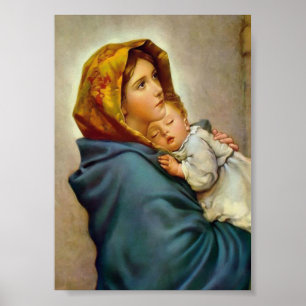 Maagd Maria en Kind Madonna van de Straten Poster