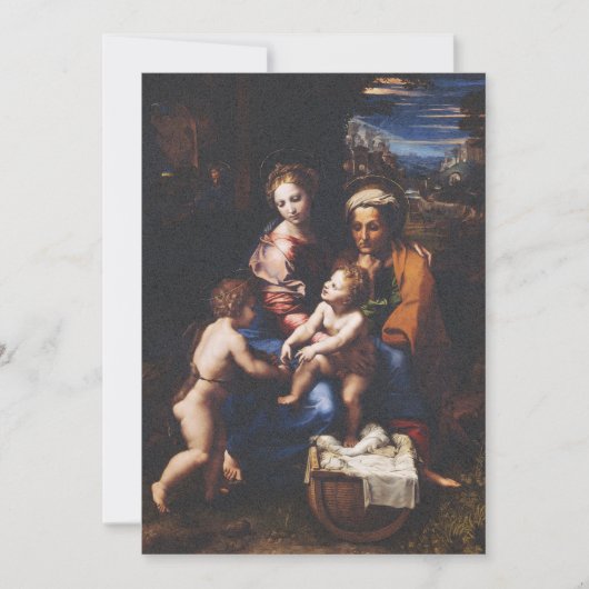 Maagd Maria en kind met Johannes de Doper Kaart (Voorkant)