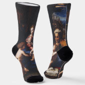 Maagd Maria en Kind met Johannes de Doper Sokken (Gebogen)
