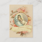 Maagd Maria Express Novena Prayer Card, gelaagd Visitekaartje (Voorkant)