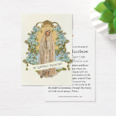 Maagd Maria Funeral Memorial Heilige Kaart (Bureau)