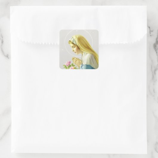 Maagd Maria Gebed Sticker (Tas)