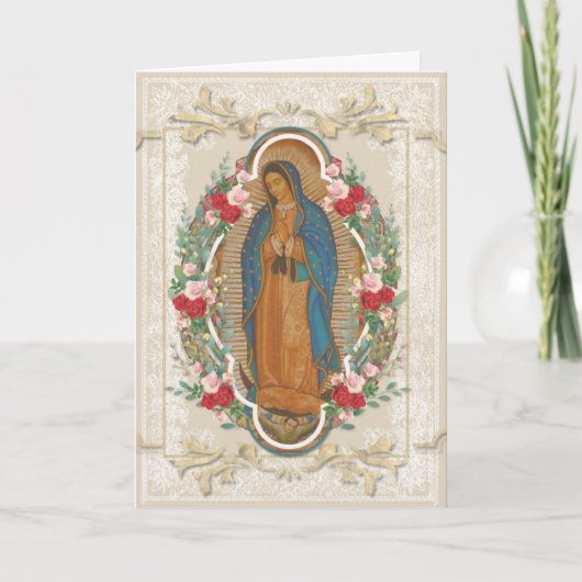Maagd Maria Guadalupe Religieus Katholiek Kaart (Voorkant)