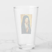 Maagd Maria Hodegetria Byzantijns-Katholieke icoon Glas (Achterkant)