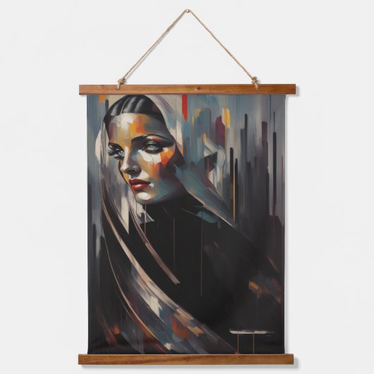 Maagd Maria Hout Topped Wandtapijt Hangend Wandkleed (Voorkant)