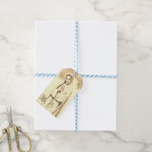 Maagd Maria Huwelijksgunst Labels Cadeaulabel (Met Touw)