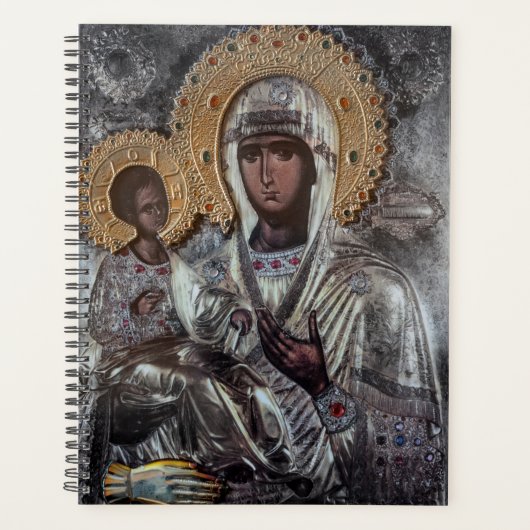 Maagd Maria icoon met drie handen religieus Planner (Voorkant)