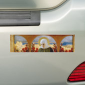 Maagd Maria in de Roos tuin (Albert Edelfelt) Bumpersticker (Op auto)