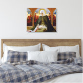 Maagd Maria in de Roos tuin (Albert Edelfelt) Canvas Afdruk (Insitu (Slaapkamer))