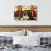 Maagd Maria in de Roos tuin (Albert Edelfelt) Canvas Afdruk (Insitu (Slaapkamer))