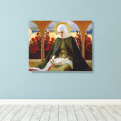 Maagd Maria in de Roos tuin (Albert Edelfelt) Canvas Afdruk (Insitu (Houten vloer))