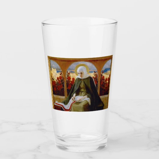 Maagd Maria in de Roos tuin (Albert Edelfelt) Glas (Voorkant)