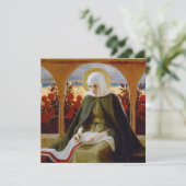 Maagd Maria in de Roos tuin (Albert Edelfelt) Kaart (Staand voorkant)