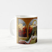 Maagd Maria in de Roos tuin (Albert Edelfelt) Koffiemok (Voorkant links)