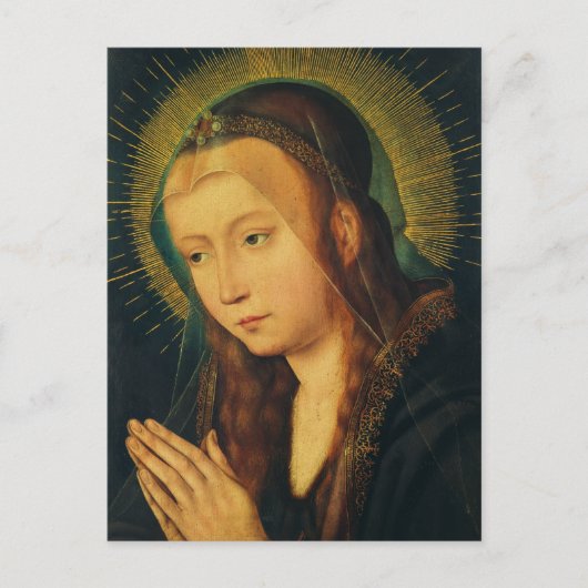 Maagd Maria in gebed Briefkaart (Voorkant)