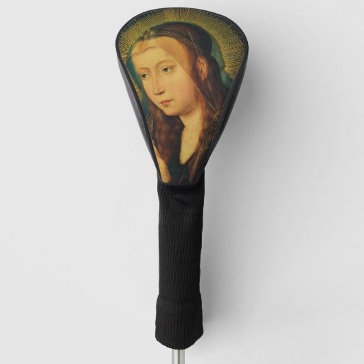 Maagd Maria in gebed Golfheadcover (Voorkant)