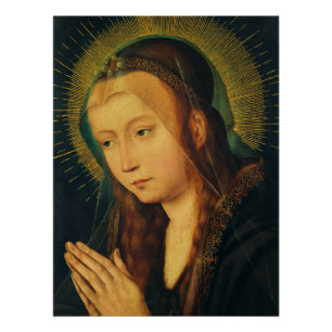 Maagd Maria in gebed Perfect Poster