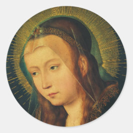 Maagd Maria in gebed Ronde Sticker