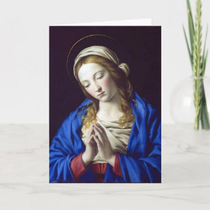 Maagd Maria in Gebedskaart Kaart