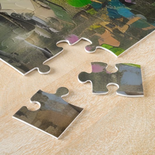 Maagd Maria in het bos impressionisme Legpuzzel (Zijkant)