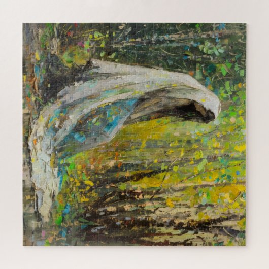 Maagd Maria in het bos impressionisme Legpuzzel (Horizontaal)